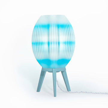 Wavy Modern Contemporary Plant-Based PLA 3D Printed Dimmable LED Table Lamp - JONATHAN Y